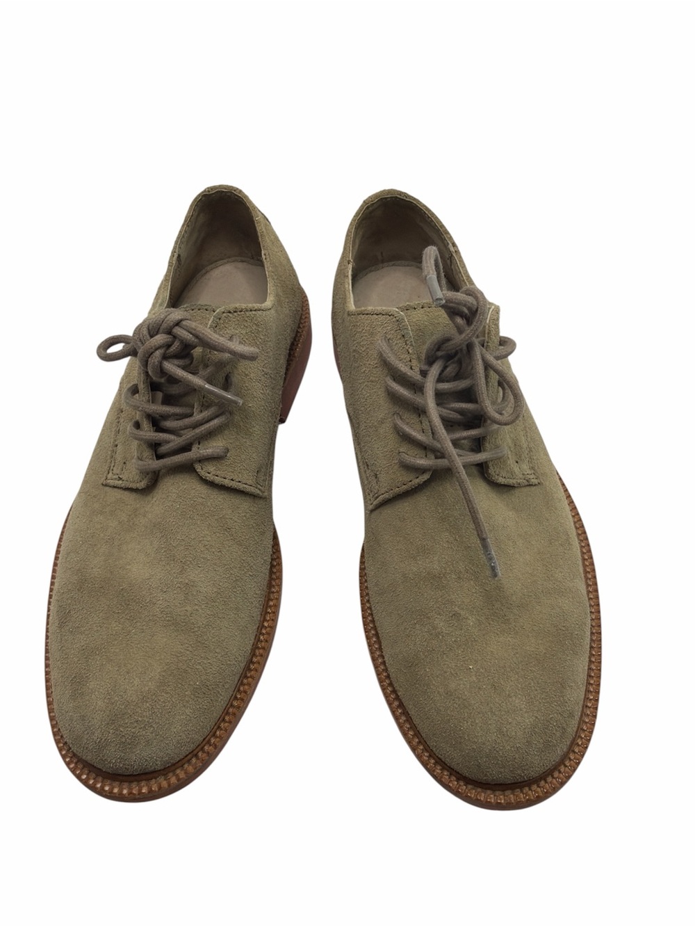 Polo Ralph Lauren Torrington Suede Leather Lace Up Shoes Brown Size 7.5D